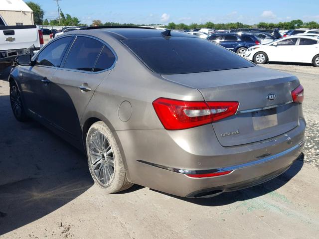 KNALN4D72E5125974 - 2014 KIA CADENZA PR BEIGE photo 3