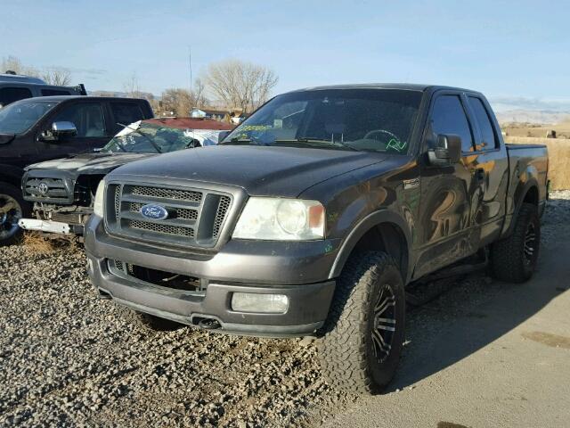 1FTPX14574KC05704 - 2004 FORD F150 GRAY photo 2