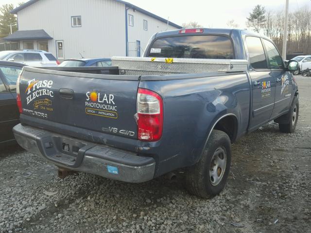 5TBDT44106S548906 - 2006 TOYOTA TUNDRA DOU BLUE photo 4