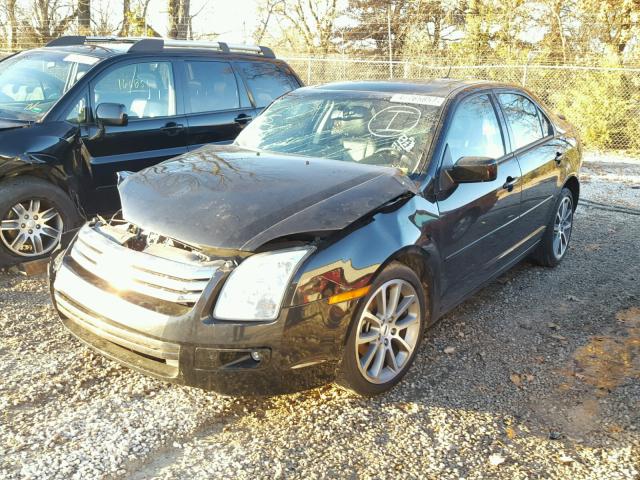 3FAHP07Z29R125037 - 2009 FORD FUSION SE BLACK photo 2