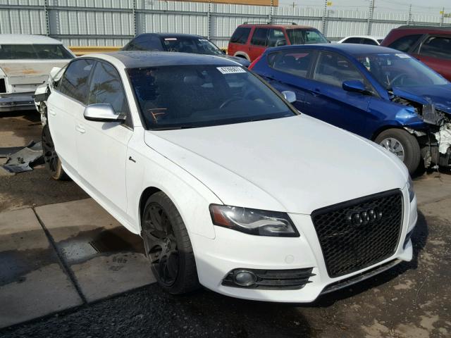 WAUBGAFL9BA093302 - 2011 AUDI S4 PREMIUM WHITE photo 1