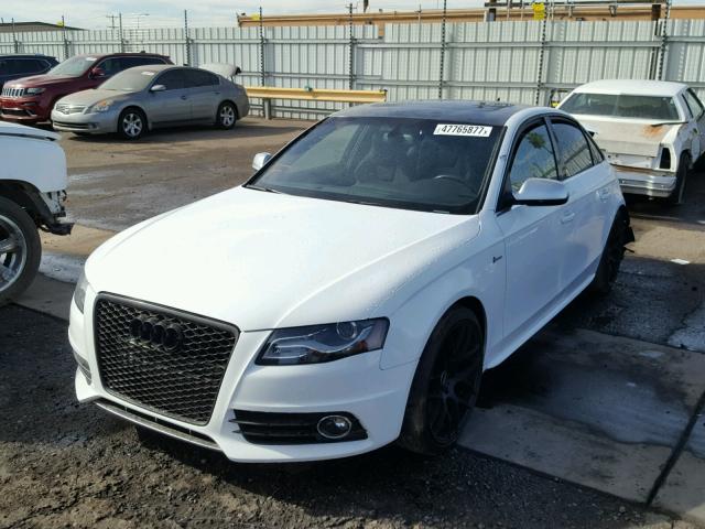 WAUBGAFL9BA093302 - 2011 AUDI S4 PREMIUM WHITE photo 2