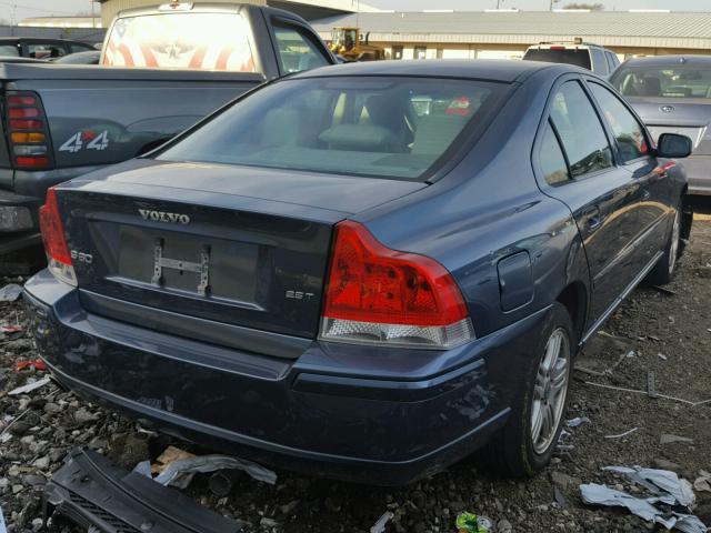 YV1RS592172619976 - 2007 VOLVO S60 2.5T BLUE photo 4