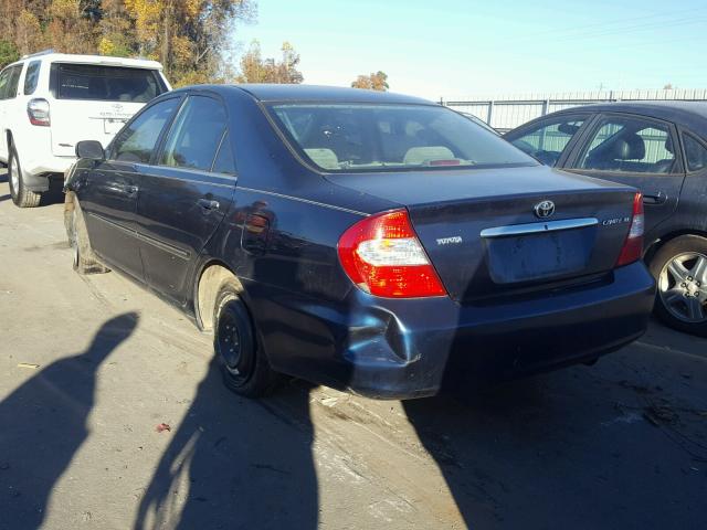 4T1BE32K32U568356 - 2002 TOYOTA CAMRY LE 蓝色 照片 3