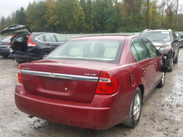 1G1ZT54894F242616 - 2004 CHEVROLET MALIBU LS წითელი ფოტო 4