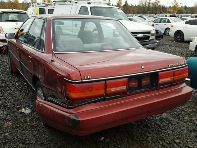 JT2SV22E0L0367573 - 1990 TOYOTA CAMRY LE RED photo 3