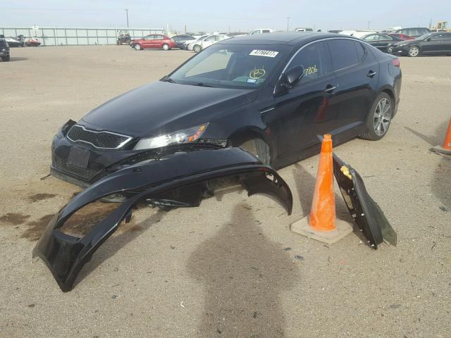 KNAGR4A67B5132058 - 2011 KIA OPTIMA SX BLACK photo 2