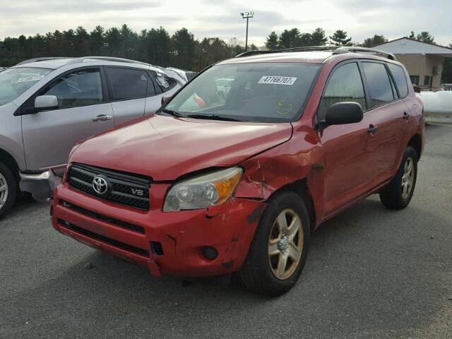 JTMZK33V066000919 - 2006 TOYOTA RAV4 RED photo 2