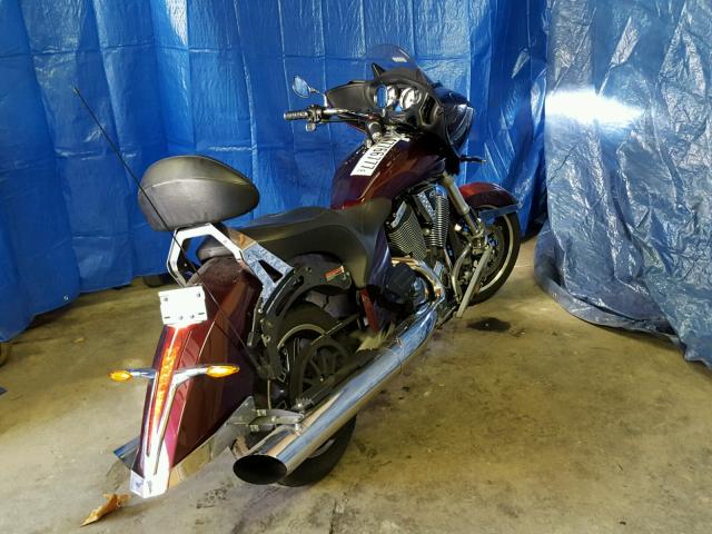 5VPDB36D6A3000612 - 2010 VICTORY MOTORCYCLES CROSS COUN MAROON photo 4