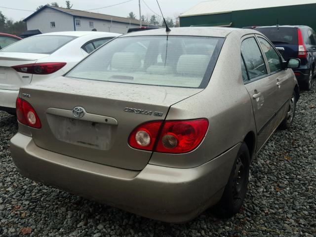 1NXBR32E25Z383847 - 2005 TOYOTA COROLLA CE GOLD photo 4