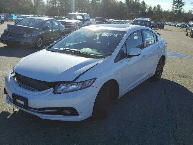 19XFB2F97DE207021 - 2013 HONDA CIVIC EXL WHITE photo 2