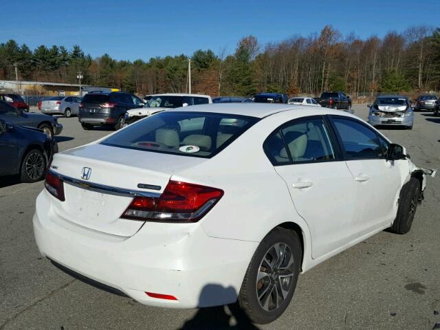 19XFB2F97DE207021 - 2013 HONDA CIVIC EXL WHITE photo 4