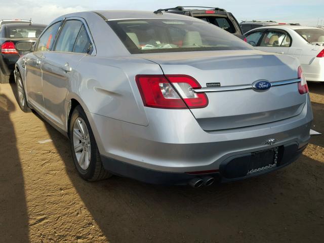 1FAHP2DW2BG168280 - 2011 FORD TAURUS SE SILVER photo 3