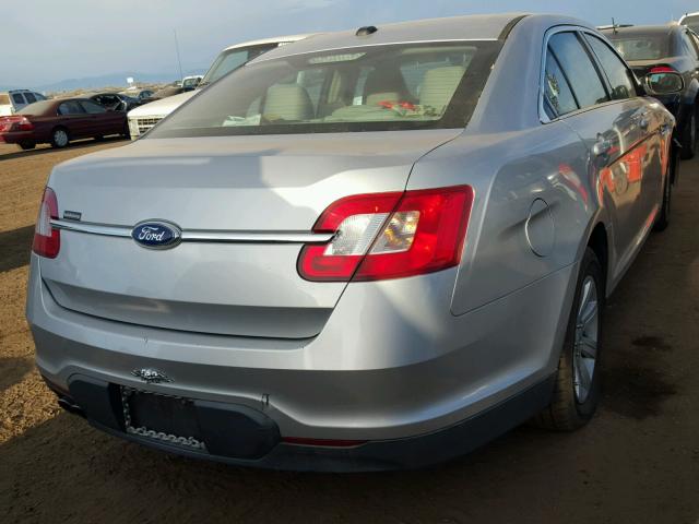 1FAHP2DW2BG168280 - 2011 FORD TAURUS SE SILVER photo 4