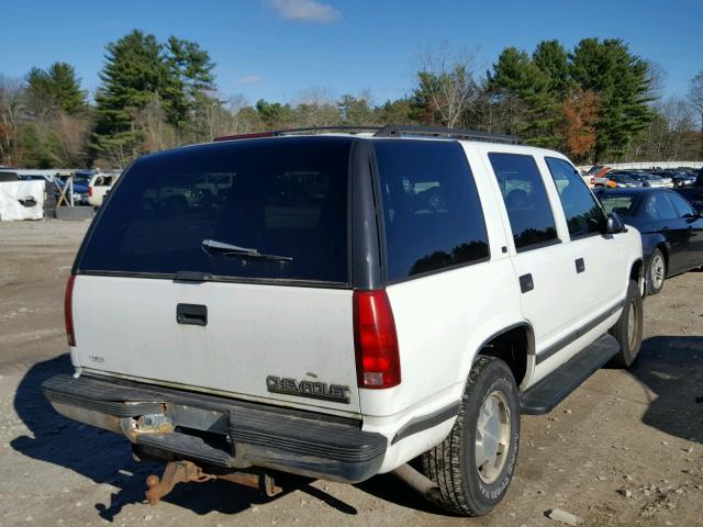 1GNEK13R4XJ328517 - 1999 CHEVROLET TAHOE K150 WHITE photo 4