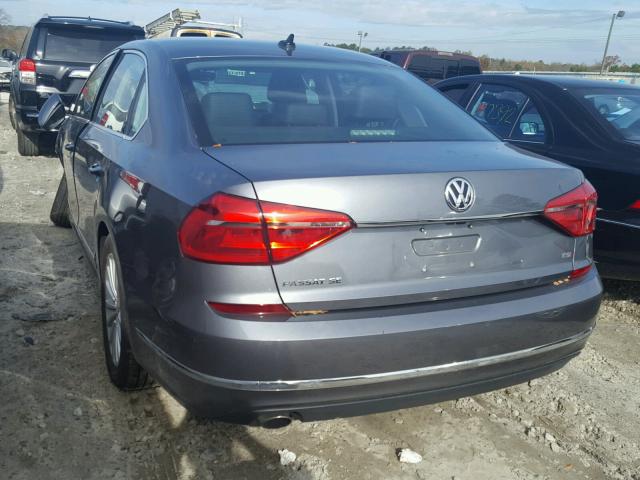 1VWBT7A35GC052361 - 2016 VOLKSWAGEN PASSAT SE GRAY photo 3