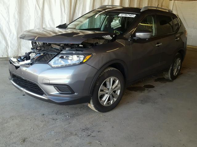 5N1AT2MV5GC910812 - 2016 NISSAN ROGUE S GRAY photo 2