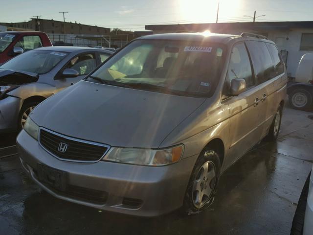 2HKRL18711H535395 - 2001 HONDA ODYSSEY EX GOLD photo 2