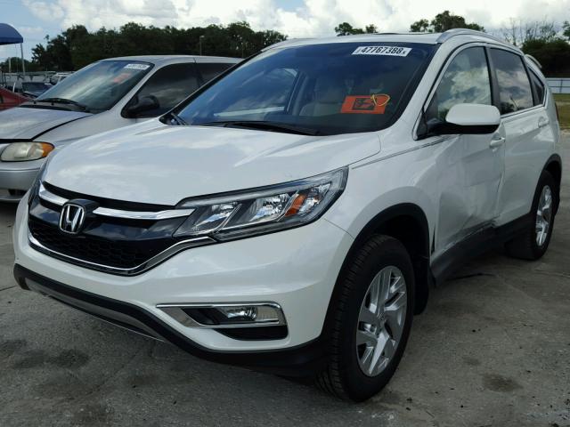 5J6RM3H76GL000201 - 2016 HONDA CR-V EXL WHITE photo 2