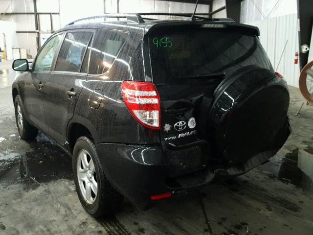 JTMZF33V595009582 - 2009 TOYOTA RAV4 BLACK photo 3