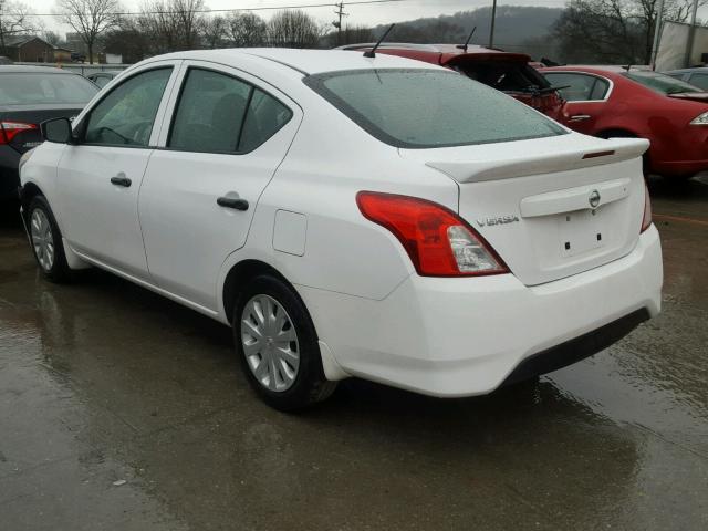 3N1CN7AP8HL834229 - 2017 NISSAN VERSA S WHITE photo 3