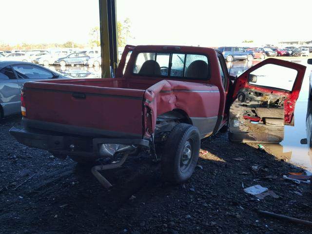 1FTCR10A2SPA42763 - 1995 FORD RANGER RED photo 4