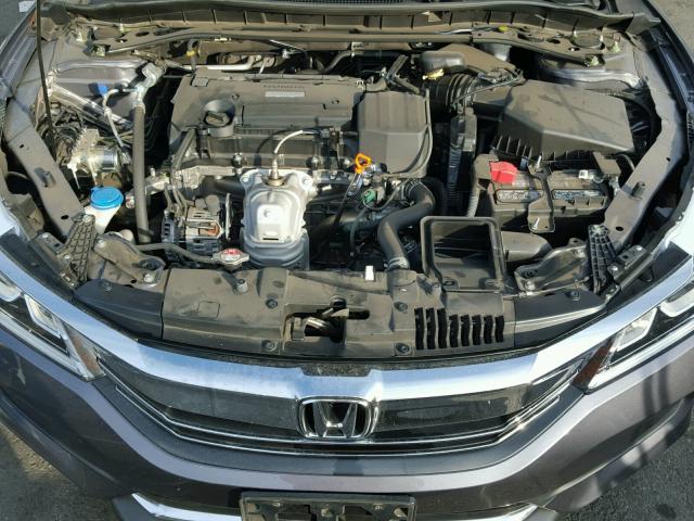 1HGCR2F75GA038297 - 2016 HONDA ACCORD EX GRAY photo 7