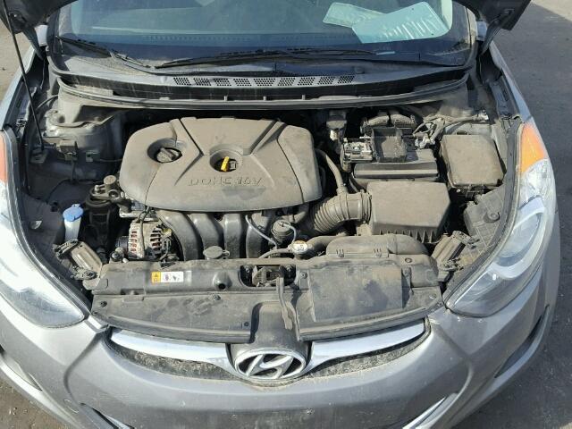 5NPDH4AE2DH215657 - 2013 HYUNDAI ELANTRA GL GRAY photo 7