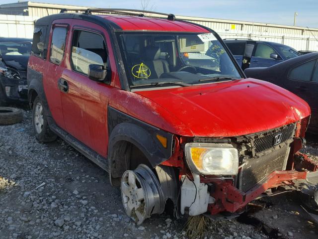 5J6YH18665L009084 - 2005 HONDA ELEMENT EX RED photo 1