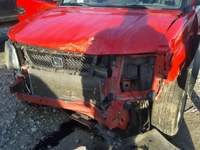 5J6YH18665L009084 - 2005 HONDA ELEMENT EX RED photo 9