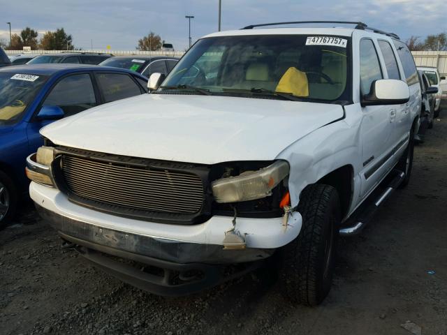 1GKFK16T31J285465 - 2001 GMC YUKON XL K WHITE photo 2