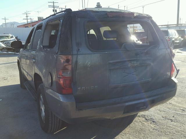 1GNFC13017R254509 - 2007 CHEVROLET TAHOE C150 GRAY photo 3