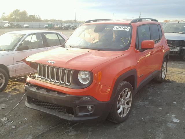 ZACCJABT9FPC01082 - 2015 JEEP RENEGADE L ORANGE photo 2