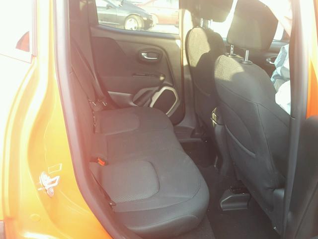 ZACCJABT9FPC01082 - 2015 JEEP RENEGADE L ORANGE photo 6