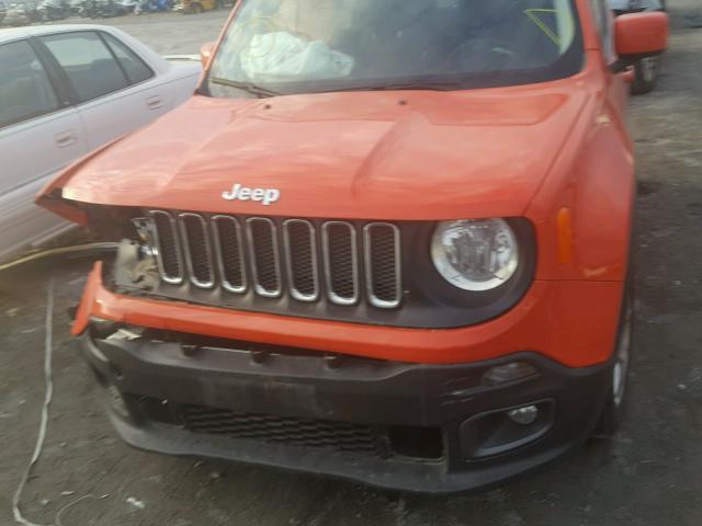 ZACCJABT9FPC01082 - 2015 JEEP RENEGADE L ORANGE photo 9