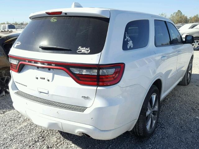 1C4SDHCT9EC428009 - 2014 DODGE DURANGO R/ WHITE photo 4