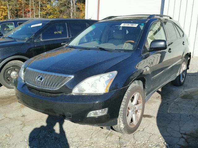 JTJGA31U840006128 - 2004 LEXUS RX 330 BLACK photo 2