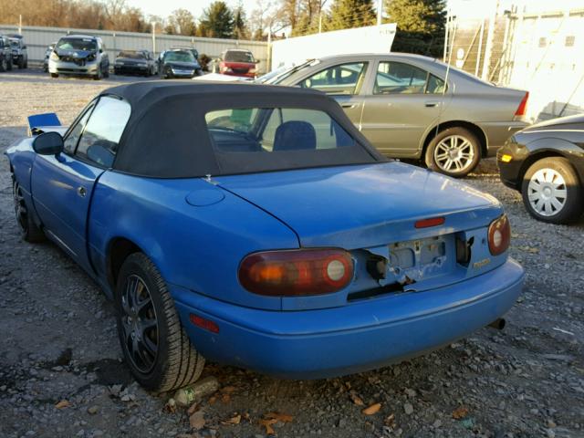 JM1NA3513M1240875 - 1991 MAZDA MX-5 MIATA BLUE photo 3