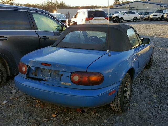 JM1NA3513M1240875 - 1991 MAZDA MX-5 MIATA BLUE photo 4