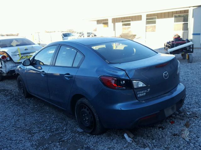 JM1BL1SF3A1269869 - 2010 MAZDA 3 I BLUE photo 3