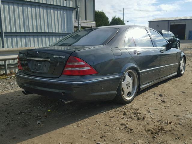 WDBNG73J62A277620 - 2002 MERCEDES-BENZ S 55 AMG BLACK photo 4