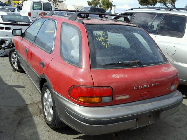 JF1GF6552SH812544 - 1995 SUBARU IMPREZA LX RED photo 3