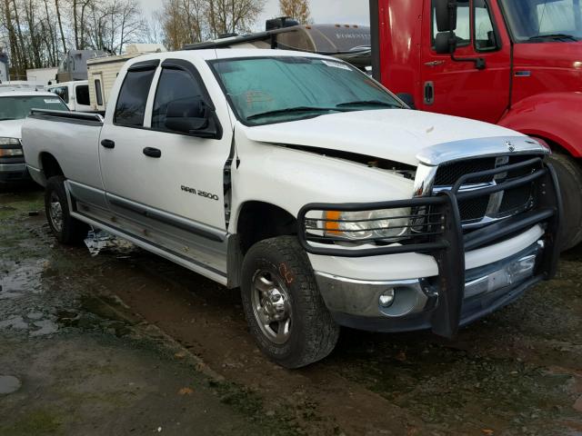 3D7KU28D63G721090 - 2003 DODGE RAM 2500 S WHITE photo 1