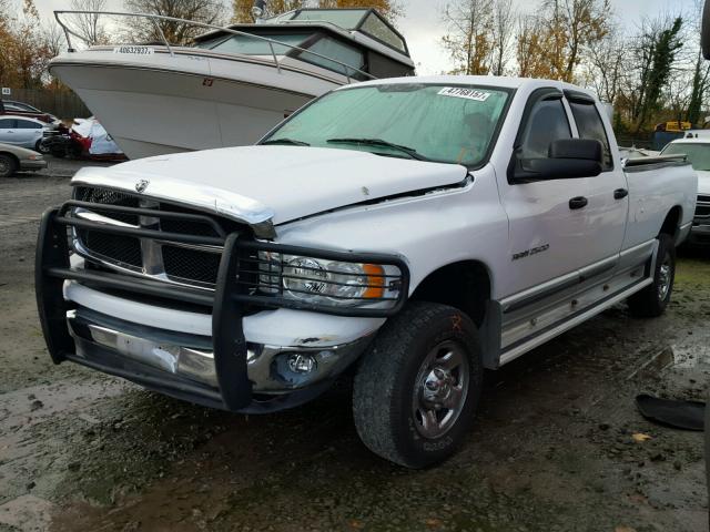 3D7KU28D63G721090 - 2003 DODGE RAM 2500 S WHITE photo 2