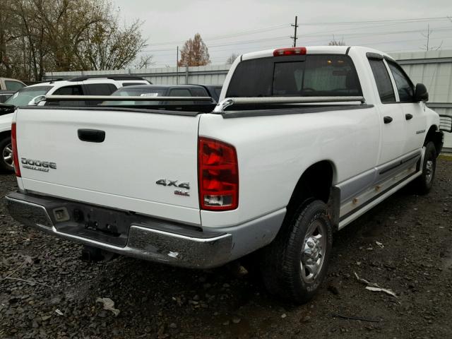 3D7KU28D63G721090 - 2003 DODGE RAM 2500 S WHITE photo 4