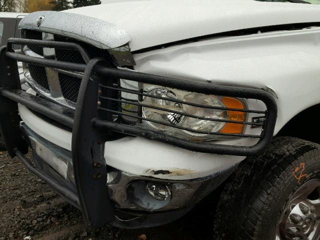 3D7KU28D63G721090 - 2003 DODGE RAM 2500 S WHITE photo 9