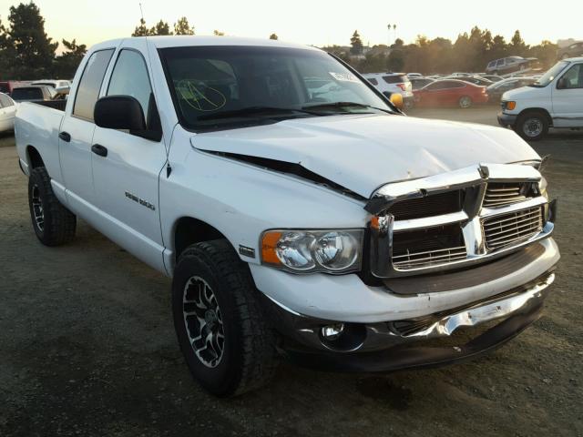 1D7HA18D45J610956 - 2005 DODGE RAM 1500 S WHITE photo 1