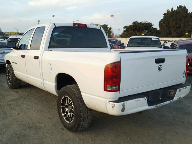 1D7HA18D45J610956 - 2005 DODGE RAM 1500 S WHITE photo 3