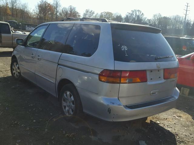 2HKRL18612H528438 - 2002 HONDA ODYSSEY EX SILVER photo 3