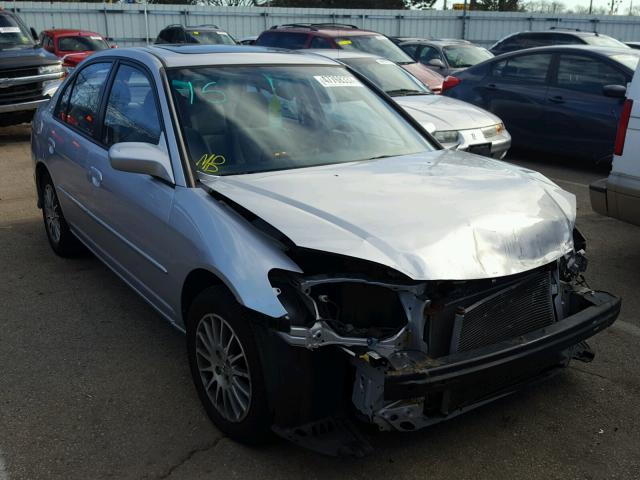 2HGES26755H549441 - 2005 HONDA CIVIC EX SILVER photo 1